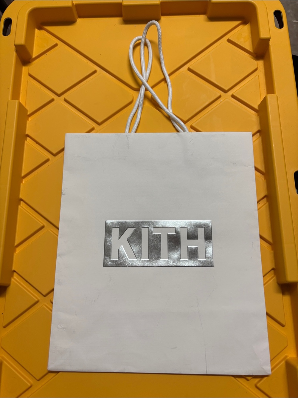 Kith Paper Shopping Tote Bag White